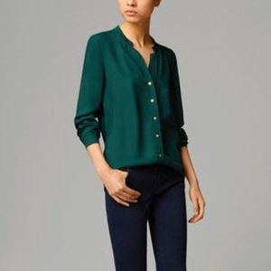 MASSIMO DUTTI Shirt with Contrasting Collar